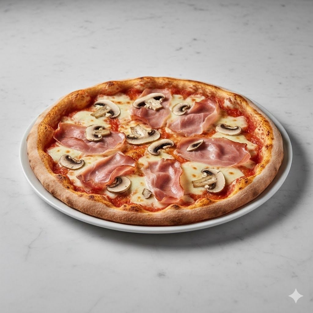 Pizza Prosciutto e Funghi